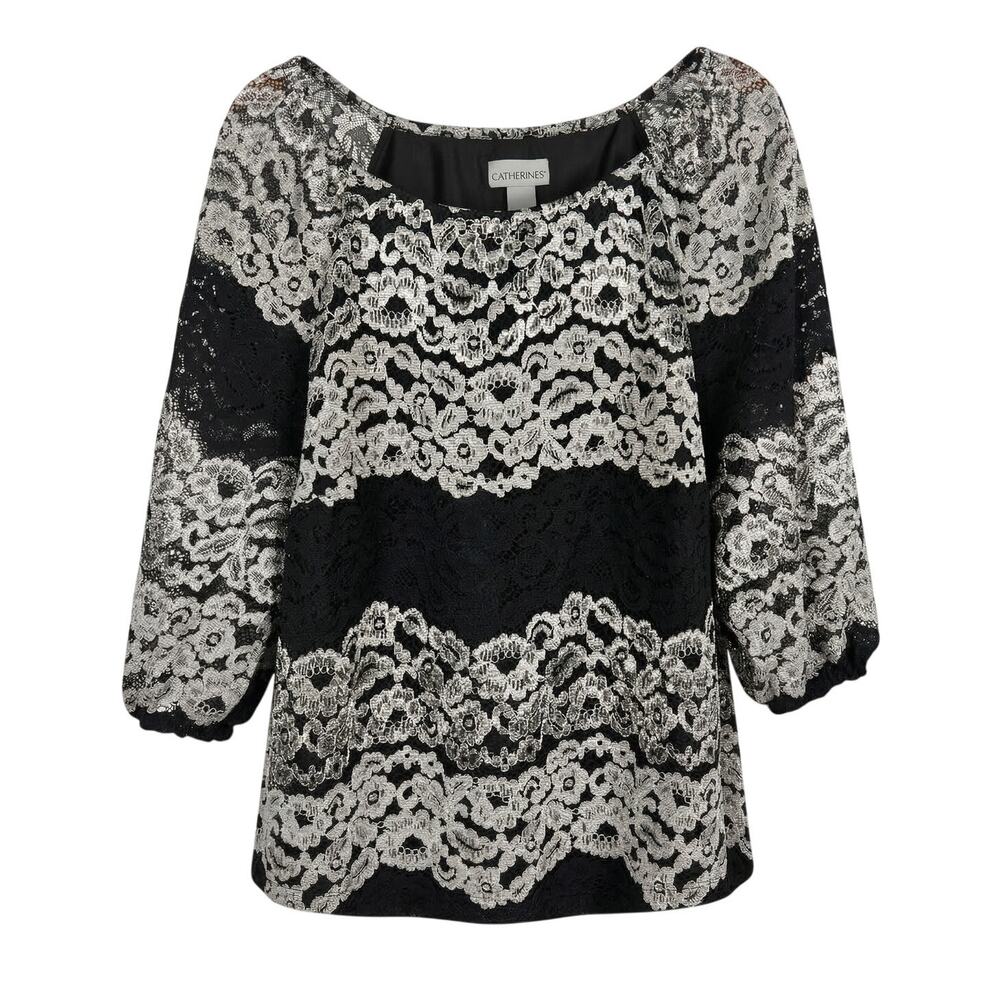 Catherines Women's 0XWP Whimsigoth Dark Academia Romantic Ethereal Goth Blouse
